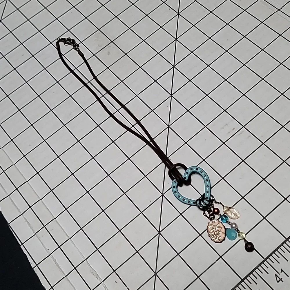 Longaberger So Rachel Tack‎ Heart Pendant Necklace  - NIB